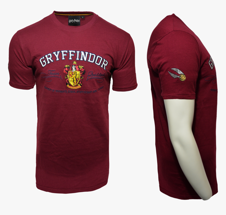 Licensed Unisex Applique Embroidery Gryffindor™ T Shirt - T-shirt, HD Png Download, Free Download