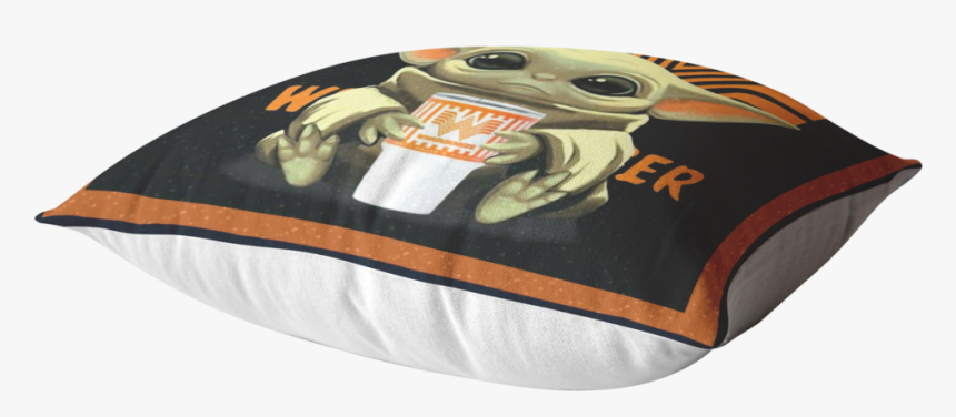 Baby Yoda Hug Whataburger Pillow - Cat, HD Png Download, Free Download