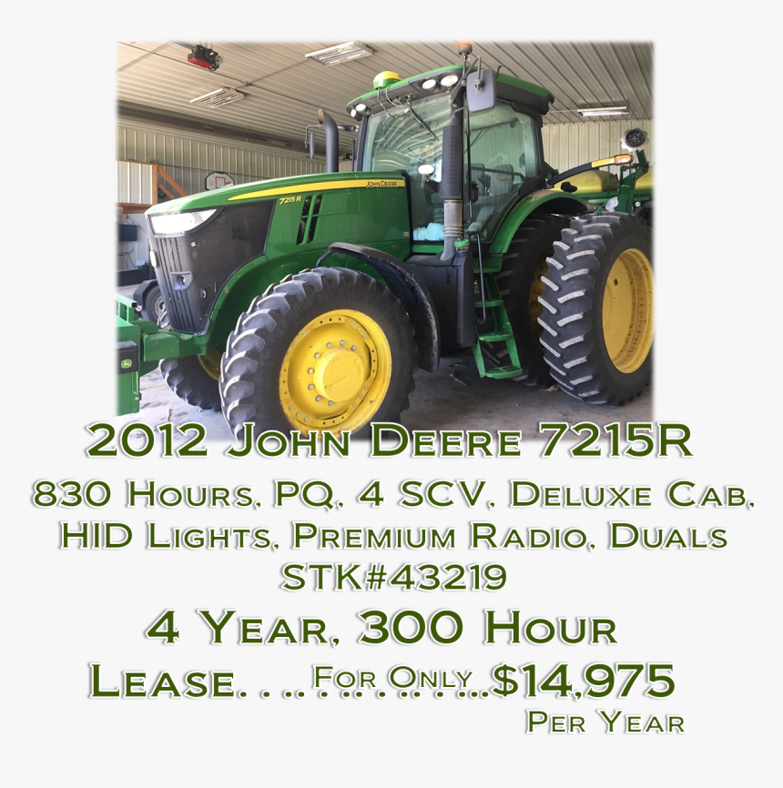 Combine Financing Special - Tractor, HD Png Download, Free Download