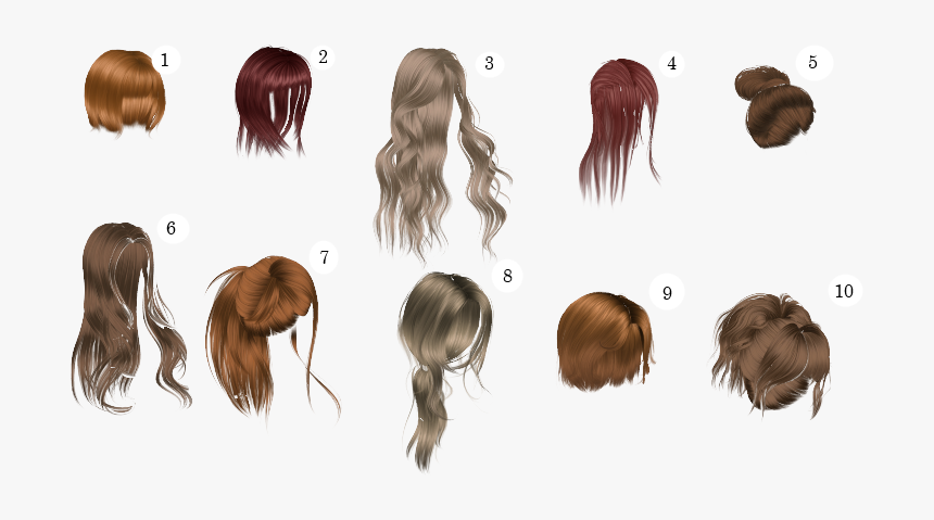 Hairstyle Long Hair Bangs Bun - Hair, HD Png Download, Free Download