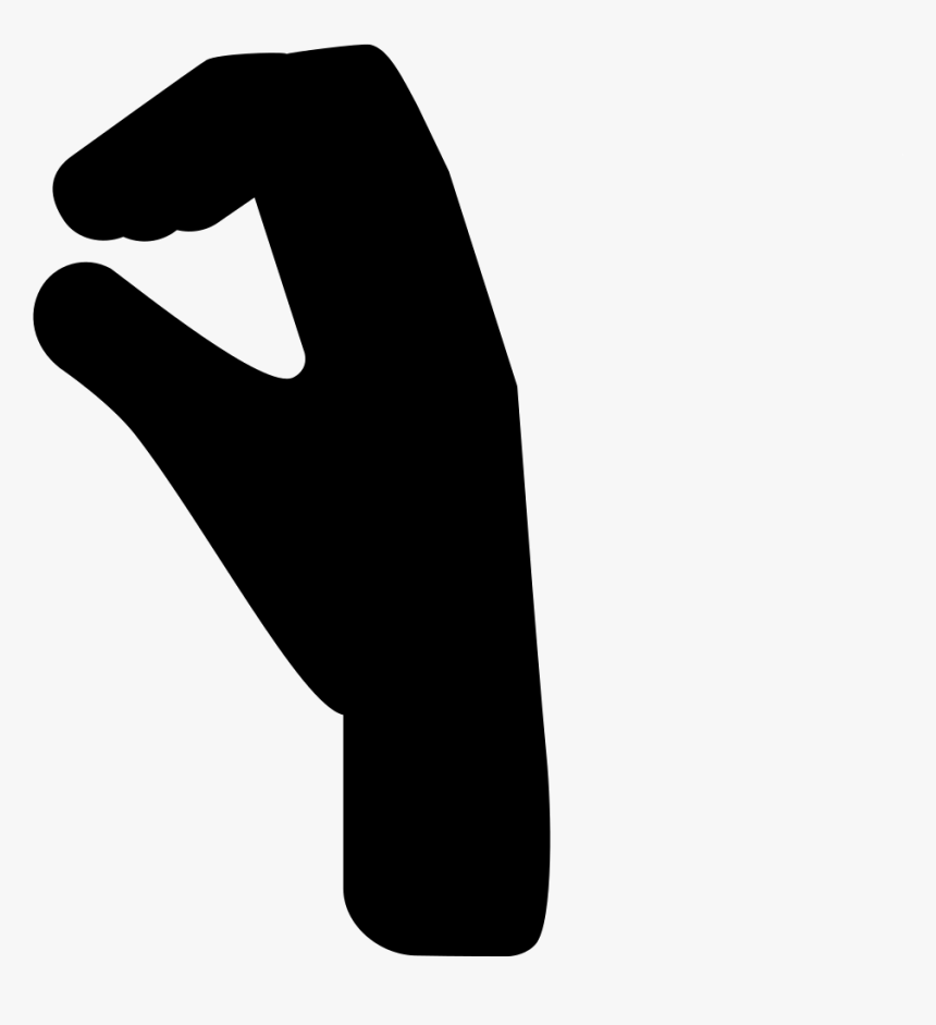 Hand Fingers Posture Silhouette Hand- - Mano Agarrando Icono Png, Transparent Png, Free Download