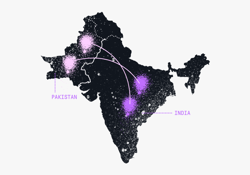 A Map Of Southern Asia - Free Blank India Map, HD Png Download, Free Download