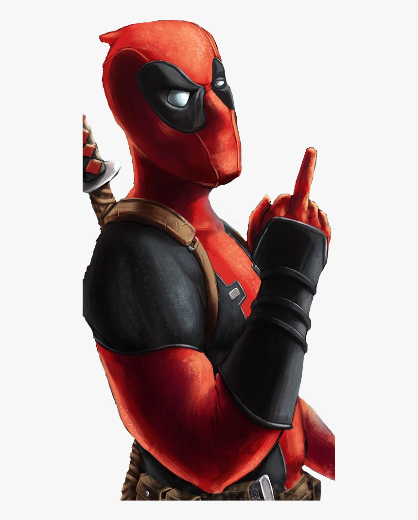 #wadewilson #wade #deadpool #deadpoolart #deadpool2 - Deadpool Showing Middle Finger, HD Png Download, Free Download