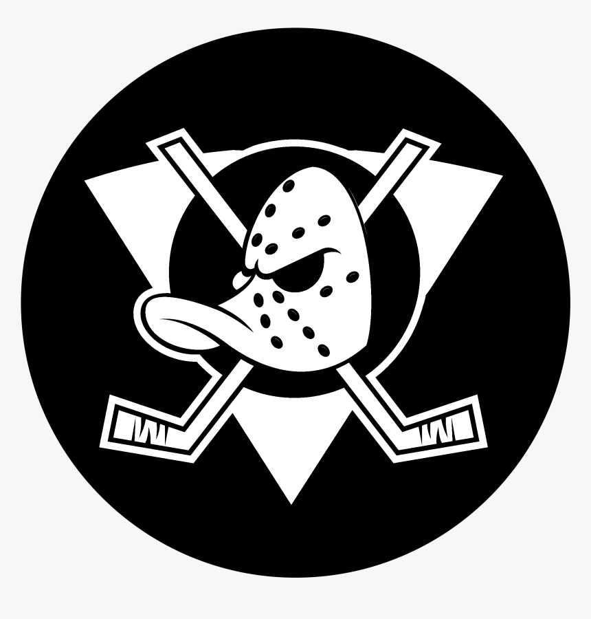 Anaheim Mighty Ducks 5291 Logo Black And White - Anaheim Ducks Logo Png, Transparent Png, Free Download