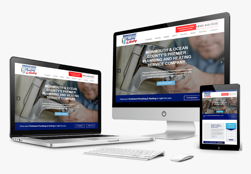 Plumber Website Design, HD Png Download, Free Download