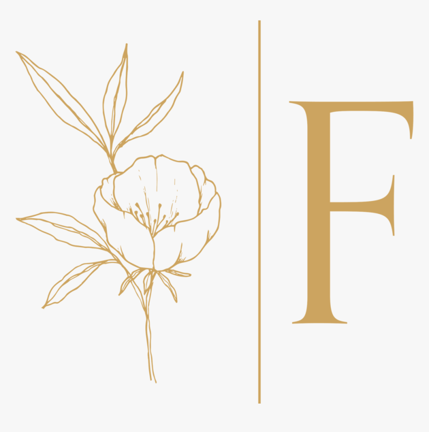 Gold Floral Design Png, Transparent Png, Free Download