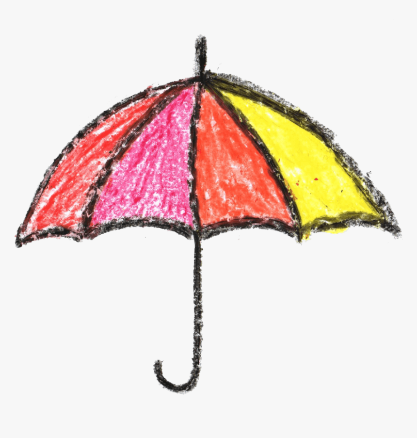 Crayon Umbrella Drawing Png Free Png Images Toppng - Crayon Drawing Transparent Background, Png Download, Free Download