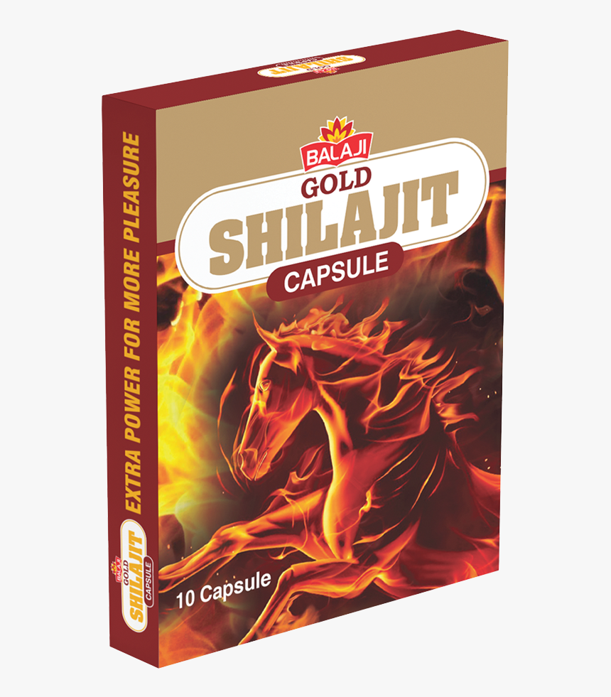 Balaji Gold Shilajit Capsules 10 Caps - Balaji Shilajit Gold Capsule, HD Png Download, Free Download