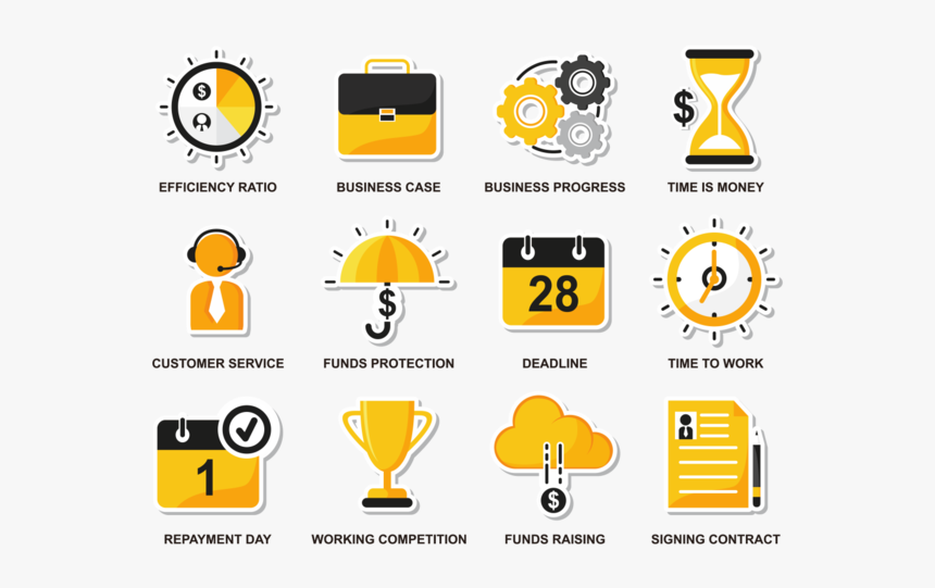 Vector Bussines Flat Icons, HD Png Download, Free Download