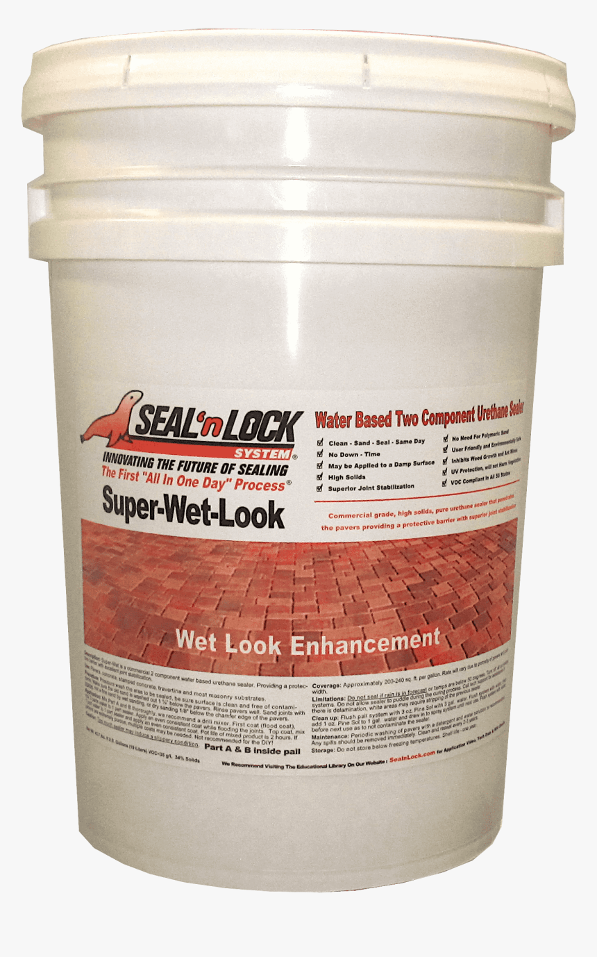 Super Wet Look Paver Sealer - Seal N Lock, HD Png Download, Free Download