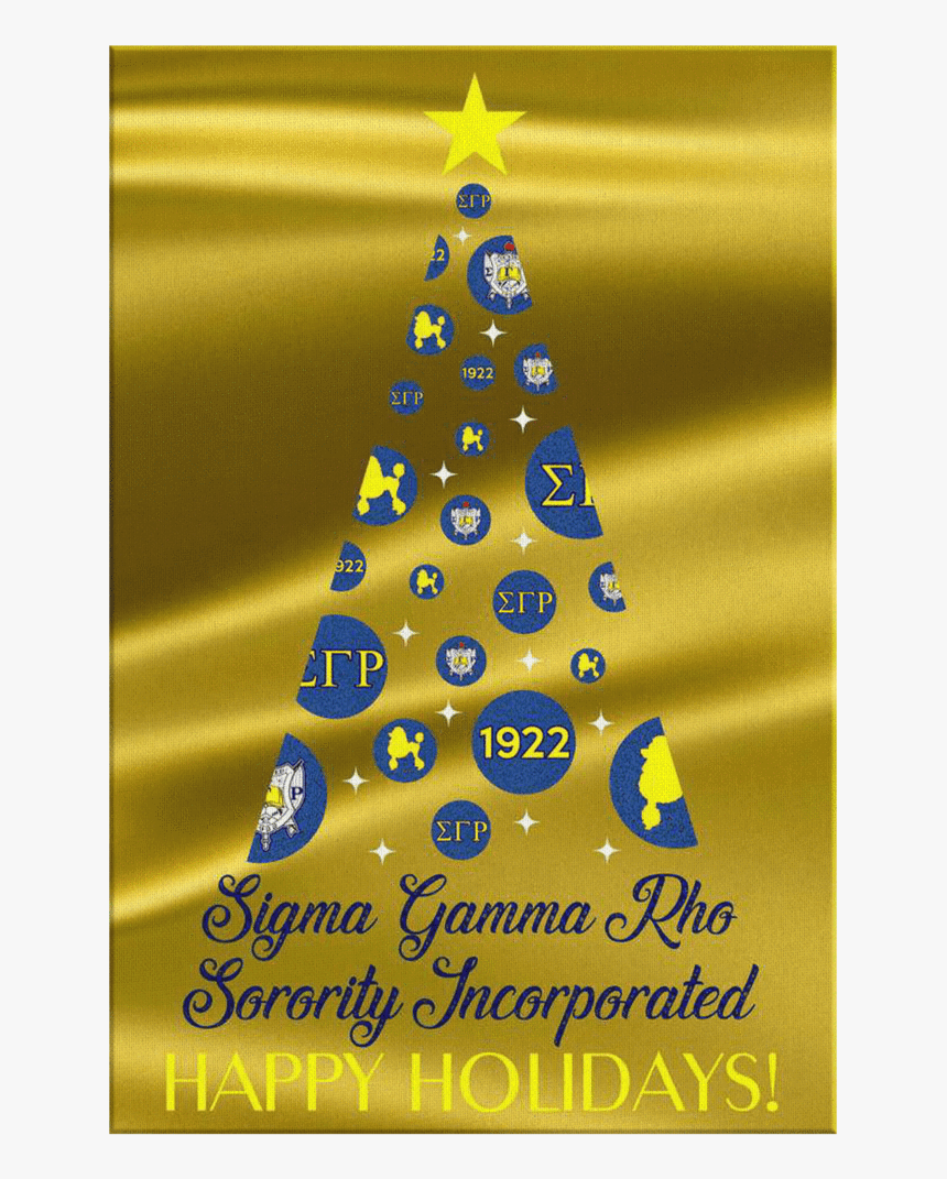 Sigma Gamma Rho Christmas Wall Canvas - Sigma Gamma Rho Christmas, HD Png Download, Free Download