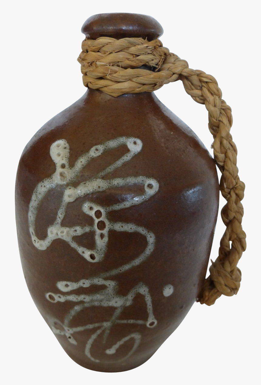 Vintage Sake Bottle , Png Download - Earthenware, Transparent Png, Free Download