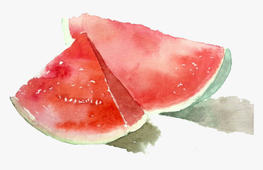 Watermelon Drawing Painting - Watermelon, HD Png Download - kindpng