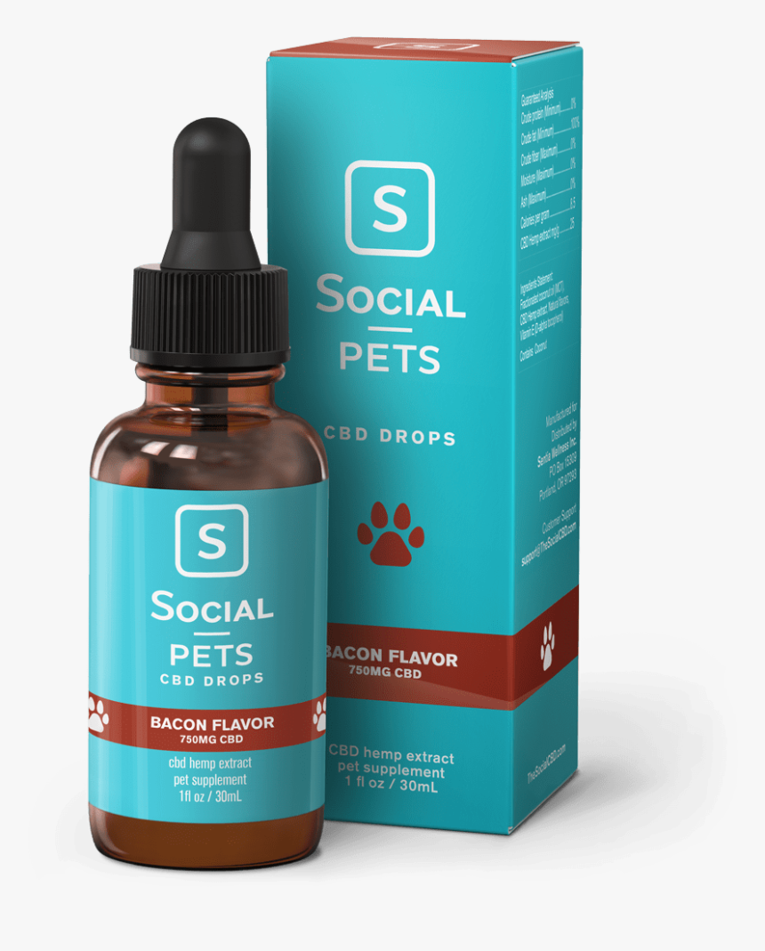 Social Cbd Pets Bacon - Cbd Drops, HD Png Download, Free Download