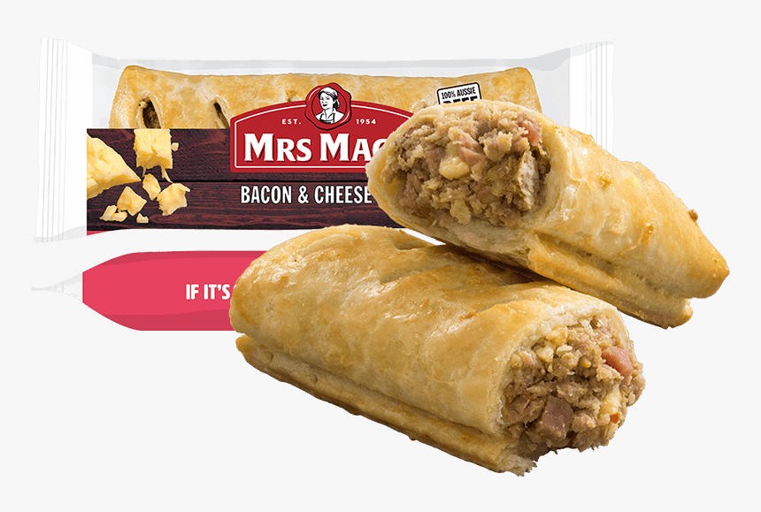 Bacon & Cheese Roll - Mrs Macs Beef Bacon & Cheese Roll, HD Png Download, Free Download