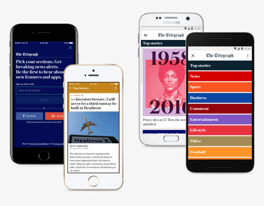The New Telegraph App Is Available Across Both Ios - Telegraph App, HD Png Download, Free Download