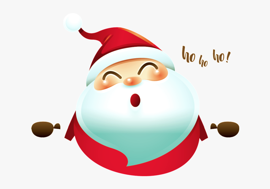 Cute Hand Drawn Cartoon Old Man Psd Image - Santa Claus Ho Ho Ho Png, Transparent Png, Free Download