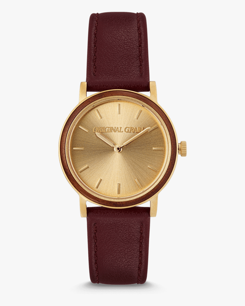 Aster Walnut Gold Womens Avalon 34mm - Watch, HD Png Download, Free Download