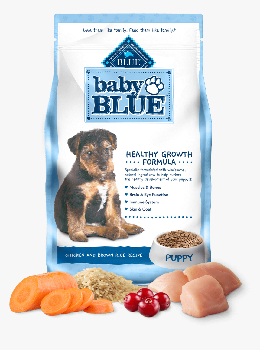 Baby Blue Puppy Chicken & Brown Rice Formula Dog Dry - Baby Blue Buffalo Kitten Food, HD Png Download, Free Download