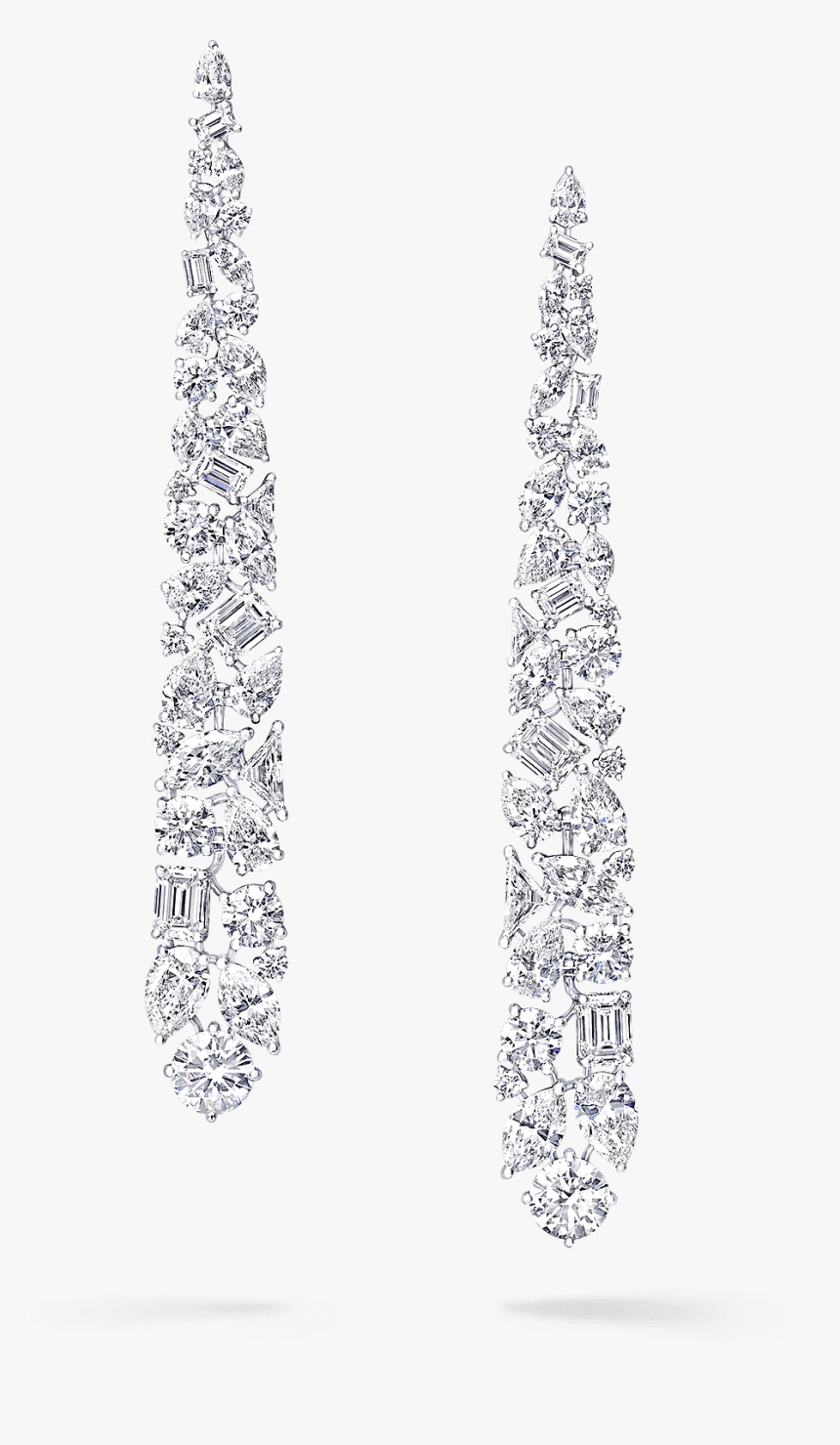 A Pair Of Graff High Jewellery Diamond Earrings - Earrings, HD Png Download, Free Download