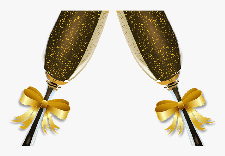 New Year Champagne Bottle Clip Art, HD Png Download, Free Download