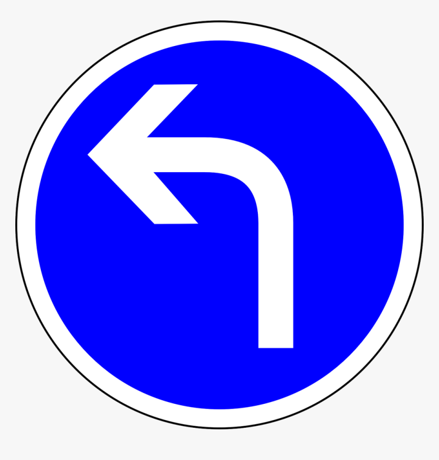 Turn Left Traffic Sign, HD Png Download, Free Download