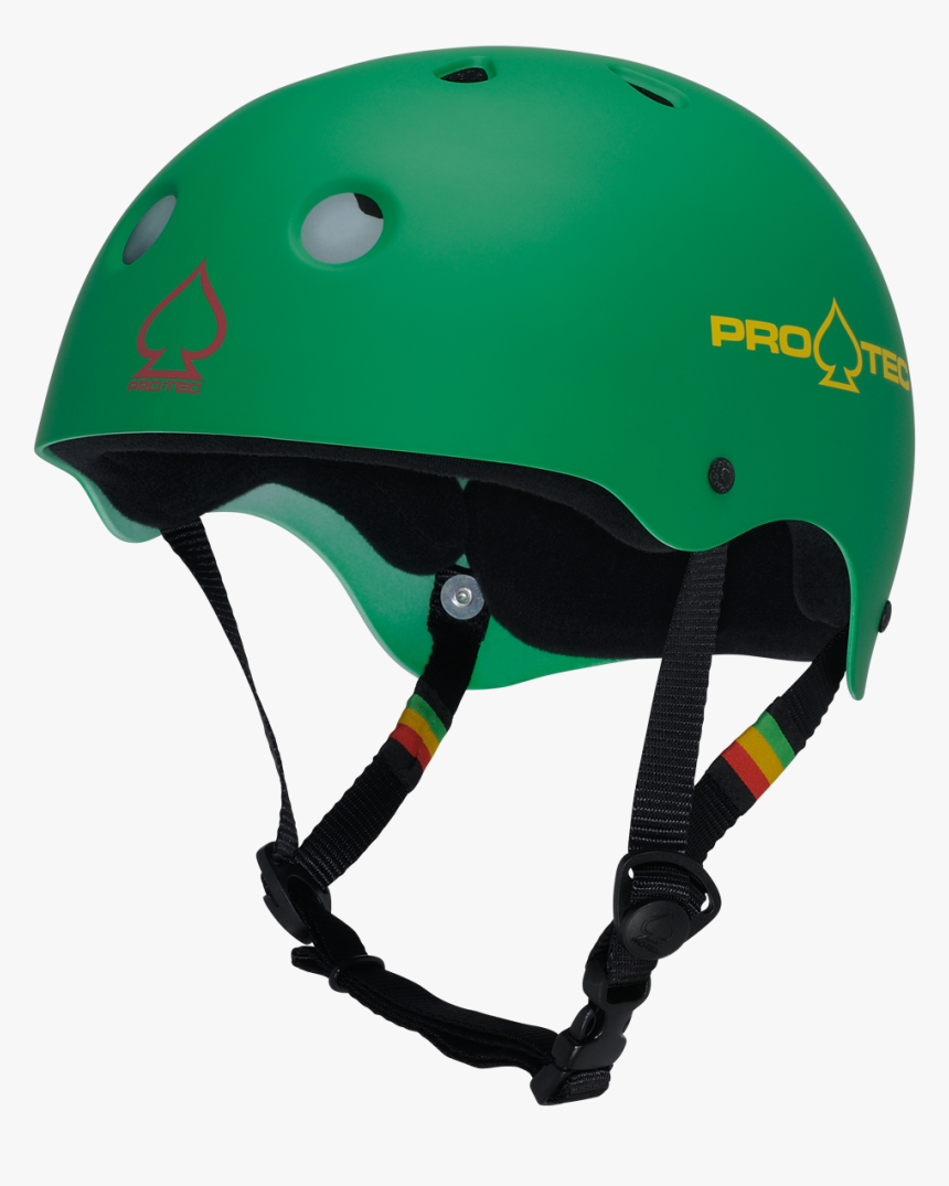 Rubber Rasta Green - Protec Classic Helmet, HD Png Download, Free Download