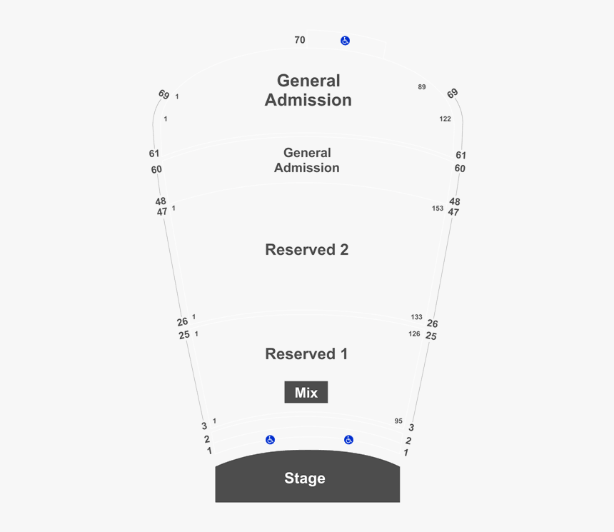 Red Rocks Seating Chart, HD Png Download, Free Download