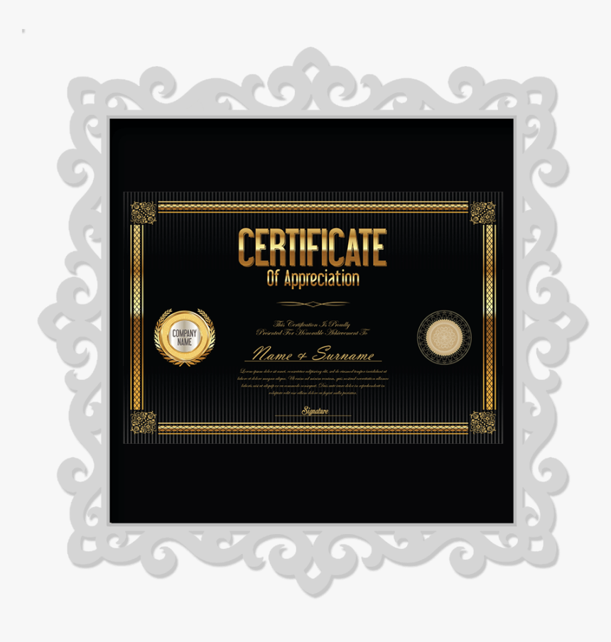 Certificate Frame - Circle, HD Png Download, Free Download