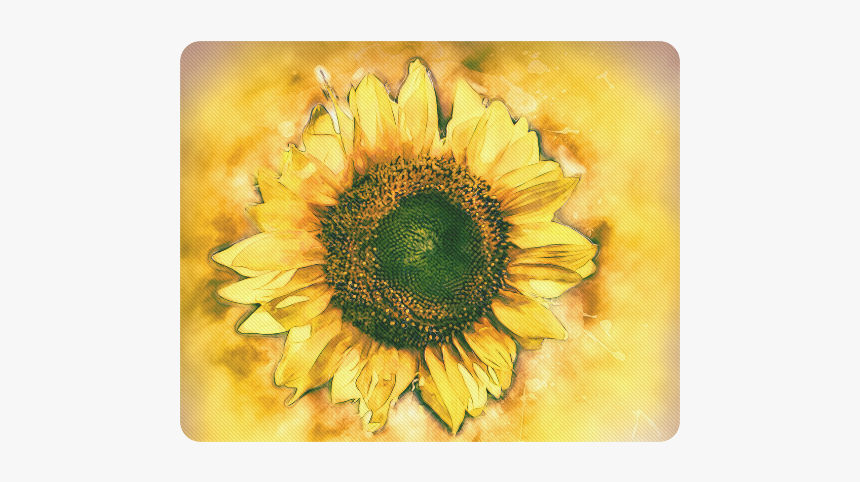 Life Is In Full Bloom Rectangle Mousepad - Paint Sunflowers On T Shirt, HD Png Download, Free Download