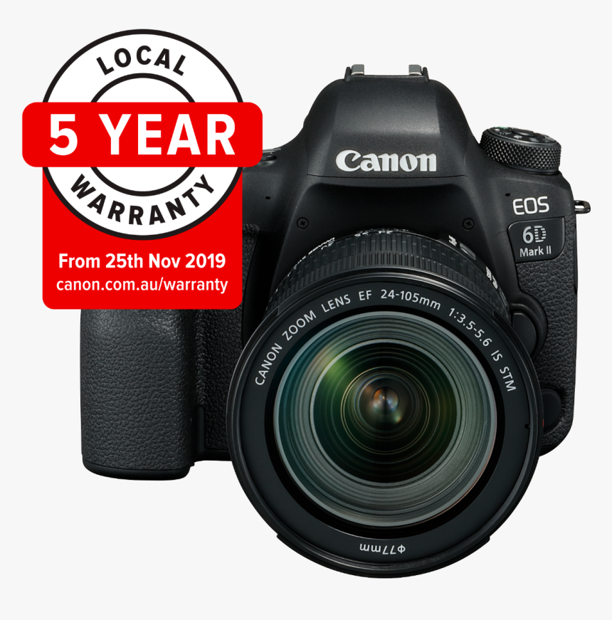 Canon Eos 6d Mark Ii W/ef 24- 105mm Is Stm Lens Digital - Canon Cameras, HD Png Download, Free Download