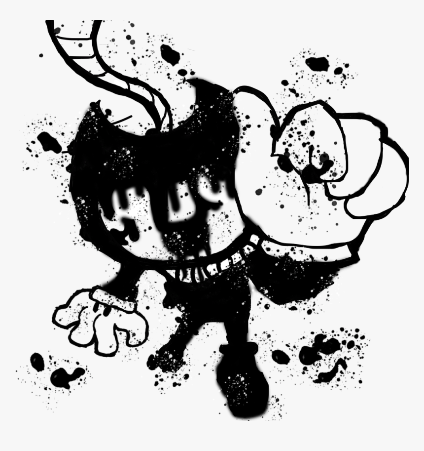 Bendy And The Ink Machine Downward Fall Painting Hd Png Download Kindpng