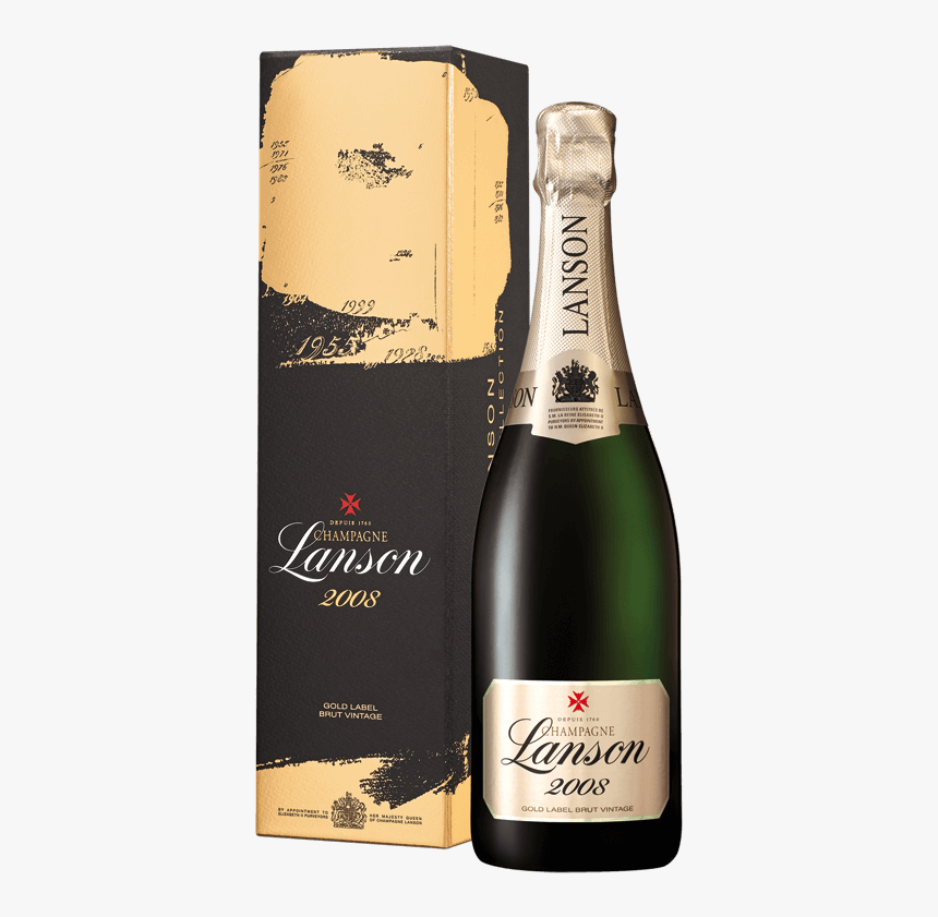 Champagne Lanson Gold Label Brut Vintage 2008"
 Title="champagne - Lanson Gold Label 2008, HD Png Download, Free Download