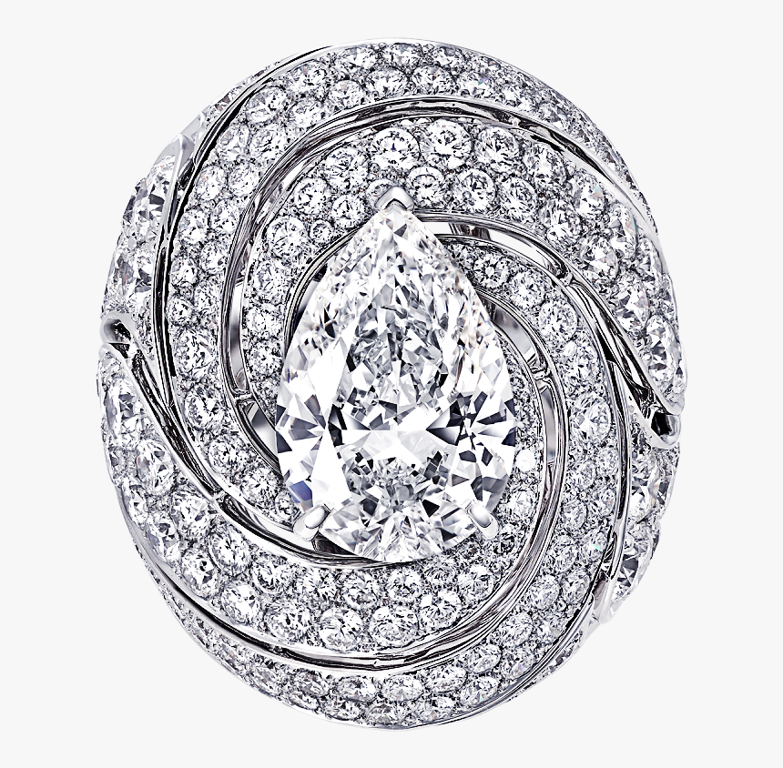 Top View Of Side View Of A Graff Swirl Ring Featuring - Ring Top View Png, Transparent Png, Free Download