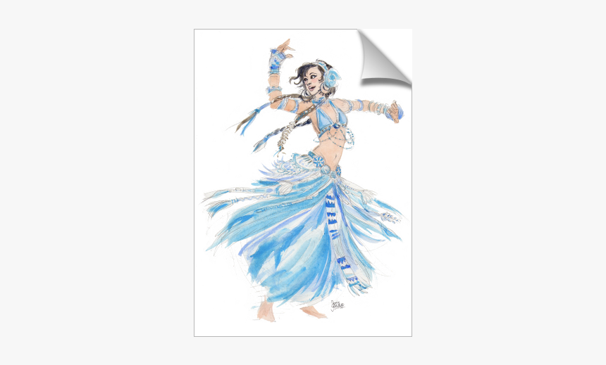 Blue Belly Dancer - Anime Belly Dancer Blue, HD Png Download, Free Download