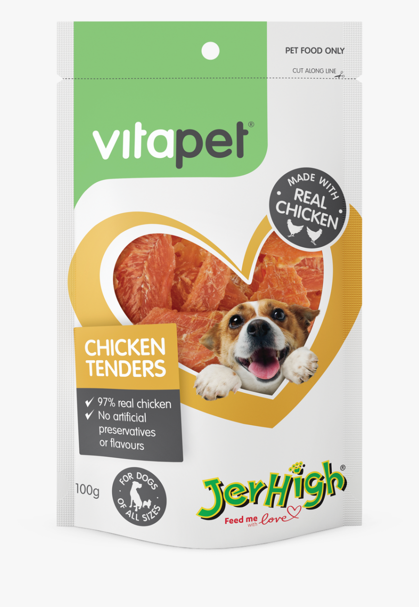 Vitapet Jerhigh Chicken Jerky Tender Dog Treats - Vitapet Salmon Sticks 80g, HD Png Download, Free Download