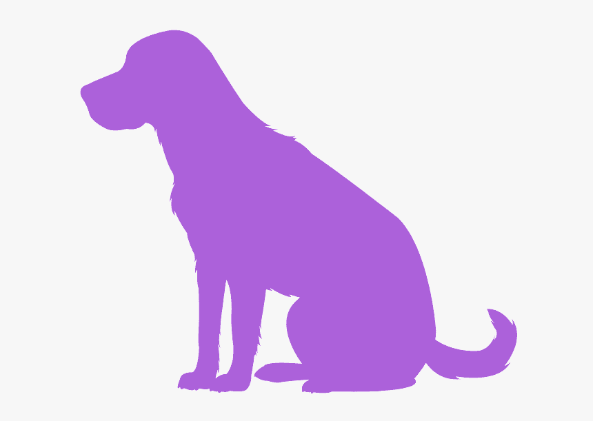 Sitting Lab Dog Silhouette, HD Png Download, Free Download