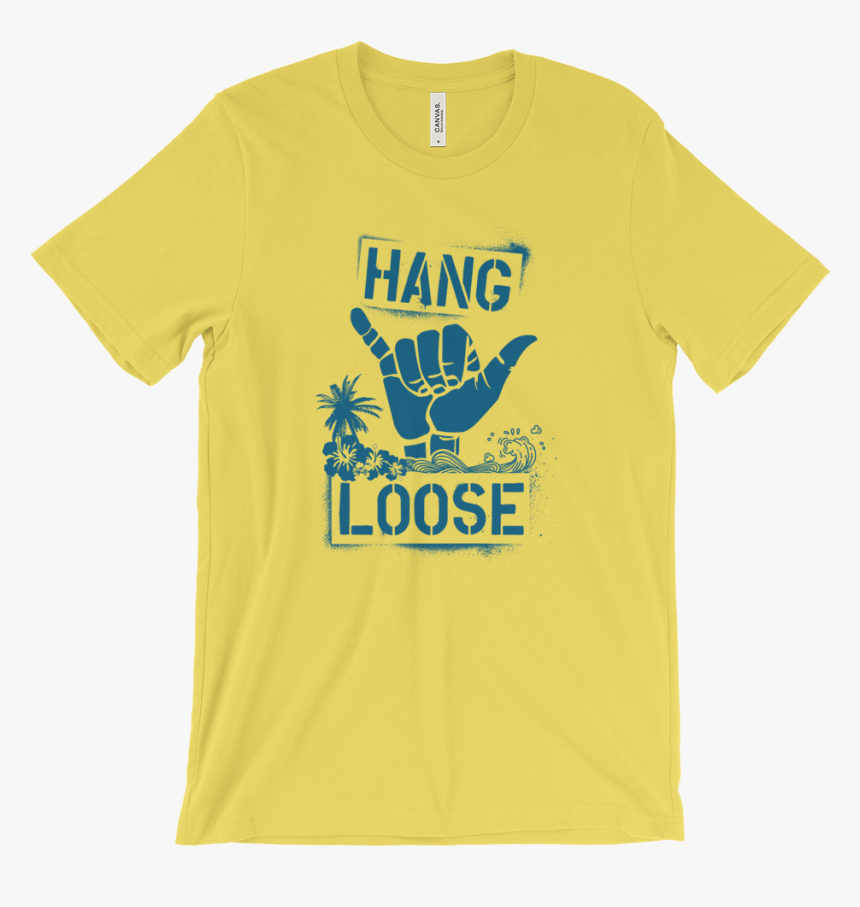 Hang Loose T-shirt Yellow - T Shirt, HD Png Download, Free Download