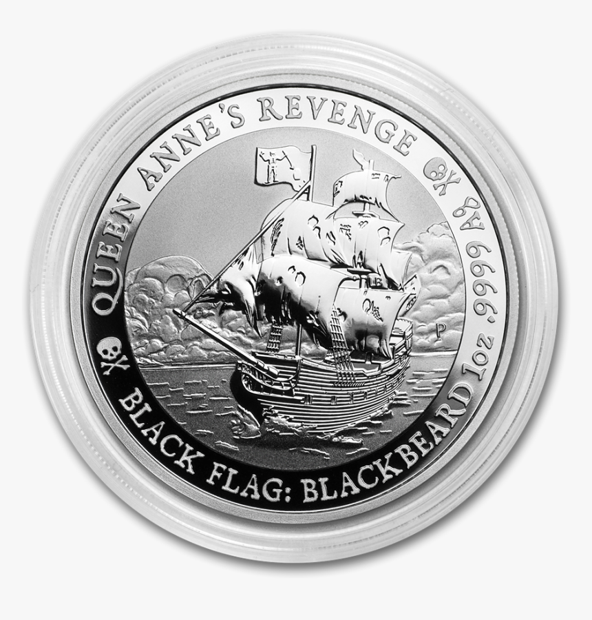 2019 1 Oz Tuvalu Black Flag Series Queen Anne"s Revenge - Cash, HD Png Download, Free Download