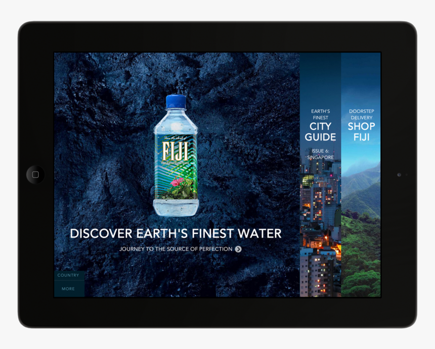 Fiji Home Ipad Landscape - Fiji Water In Dubai, HD Png Download, Free Download