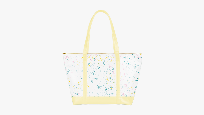 Overnight Travel Bag In Paint Splatter Print With Yellow - Tote Bag, HD Png Download, Free Download