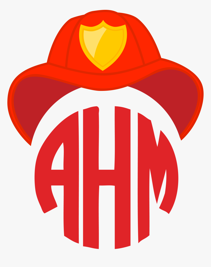 Fireman"s Hat Monogram Topper, HD Png Download, Free Download