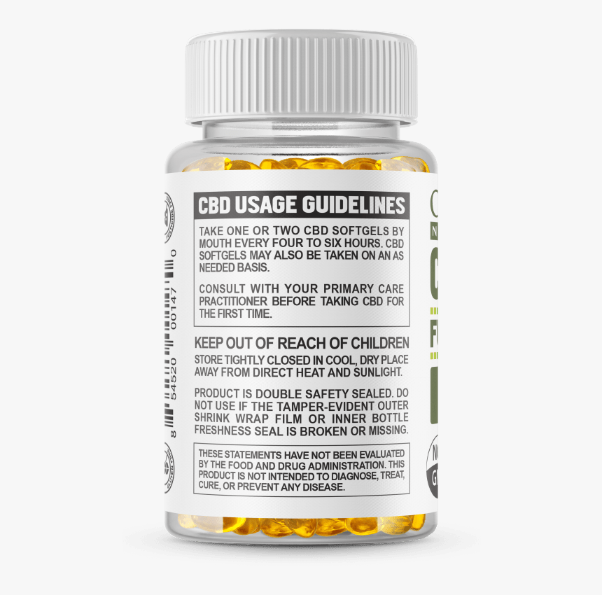 1500 Mg Full Spectrum Cbd Softgel Capsule Supplements - Animal, HD Png Download, Free Download