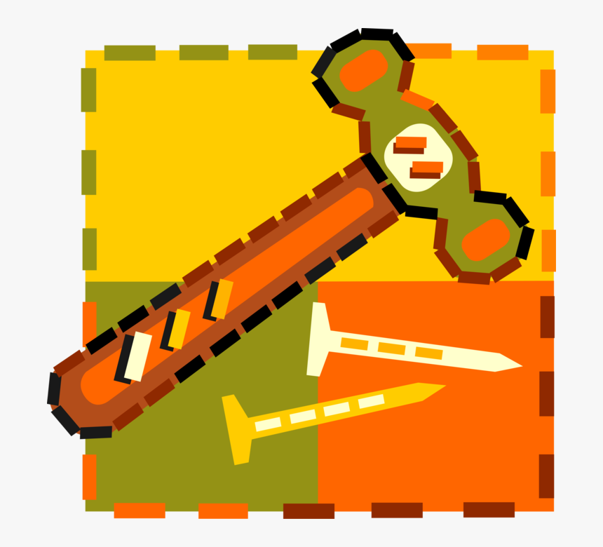 Vector Illustration Of Ball-peen Machinist Hammer Used - Illustration, HD Png Download, Free Download