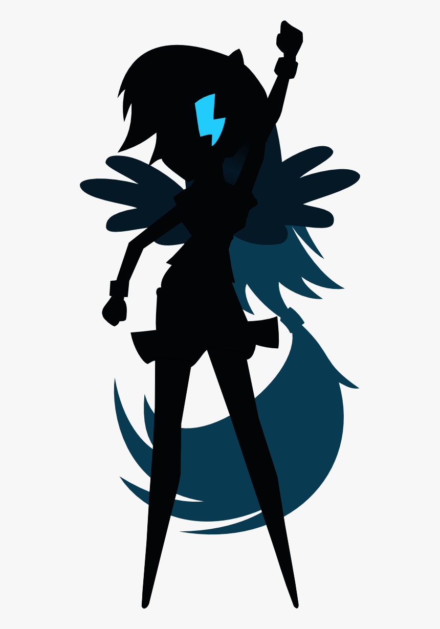 Rainbow Dash Silhouette Vector By Mylittleapplebloom - Letupita 725 Hd ★, HD Png Download, Free Download