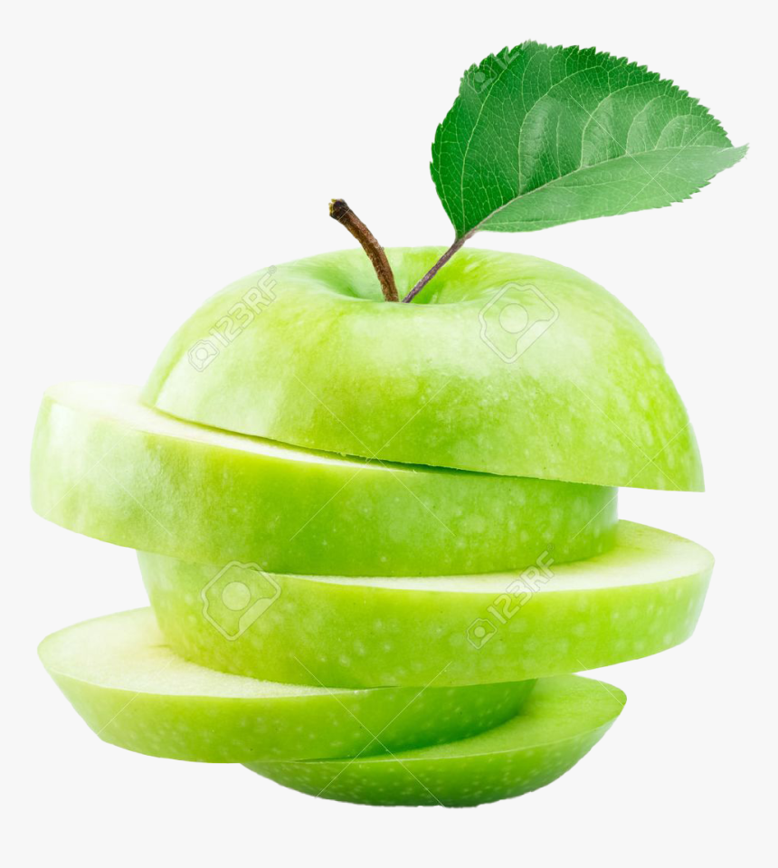 Green Apple Png Free Pic - Dilimlenmiş Elma, Transparent Png, Free Download