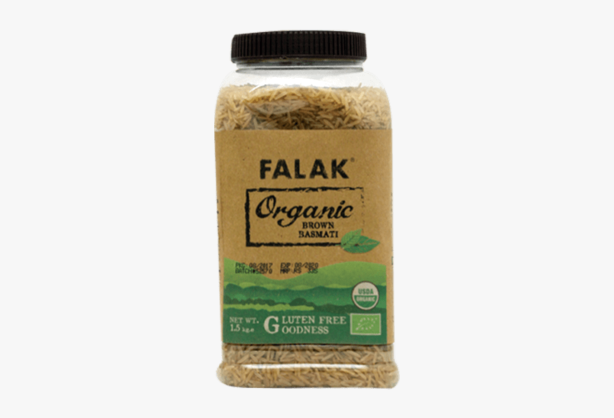 Falak Brown Rice Jar - Falak Brown Rice 1.5 Kg, HD Png Download, Free Download