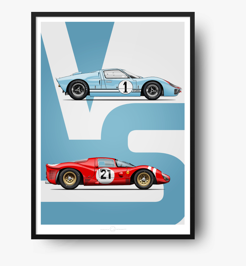 Ford Vs Ferrari 5070 13 Ford Vs Ferrari Poster Hd Png Download Kindpng