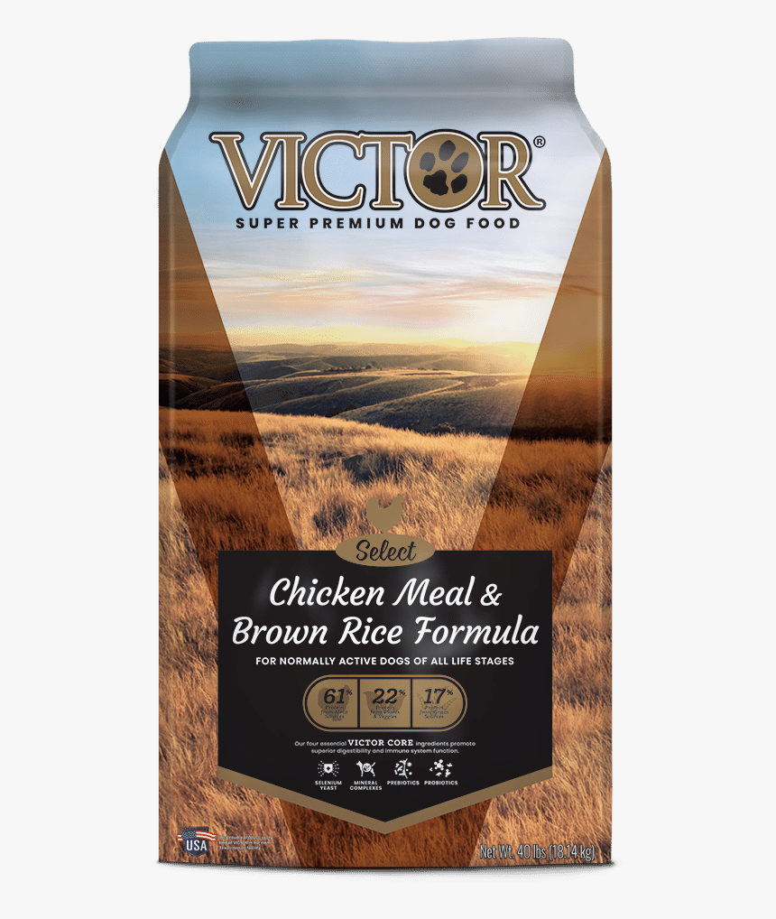 Victor Select Chicken Meal & Brown Rice Formula Dry - Victor Comida De Perro, HD Png Download, Free Download