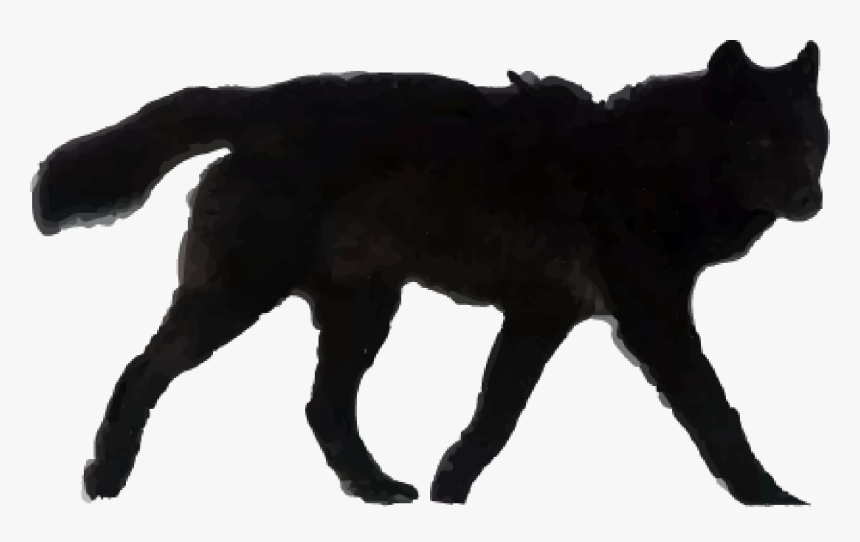 Our Story Black Wolf , Png Download - Dog Catches Something, Transparent Png, Free Download